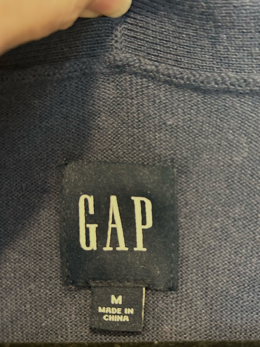 NWT GAP Open Front Cardigan Sweater Blue Indigo Lightweight - Picture 2 of 3